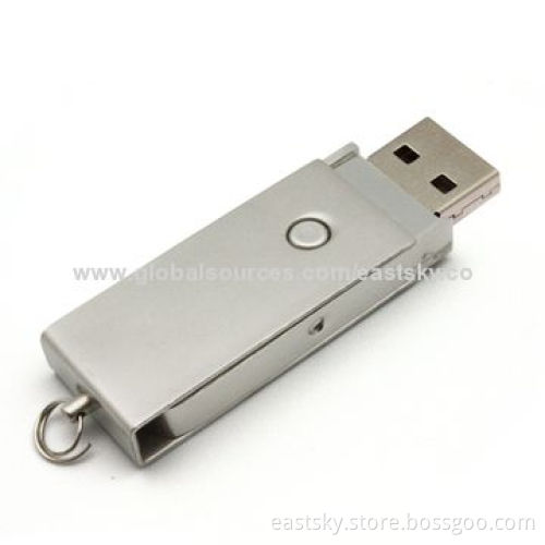 Custom Metal Flash Drive, Stainless Steel Shell, Built-in Password Protection and Bootable